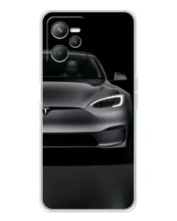Чехол для Realme C36 с картинкой «Tesla Model S Look»