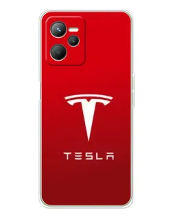 Чехол для Realme C36 с картинкой «Tesla Red Classic»