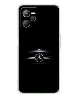 Чехол для Realme C36 с картинкой «Mercedes — абстрактные линии»