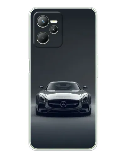 Чехол для Realme C36 с картинкой «Mercedes на черном»