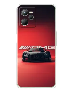 Чехол для Realme C36 с картинкой «Mercedes AMG — красная линия»
