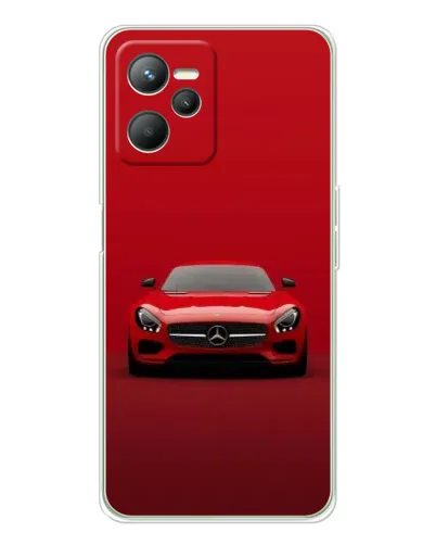 Чехол для Realme C36 с картинкой «Красный Mercedes AMG»