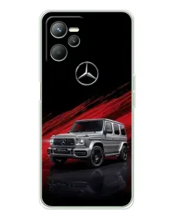 Чехол для Realme C36 с картинкой «Mercedes G-Class красный»