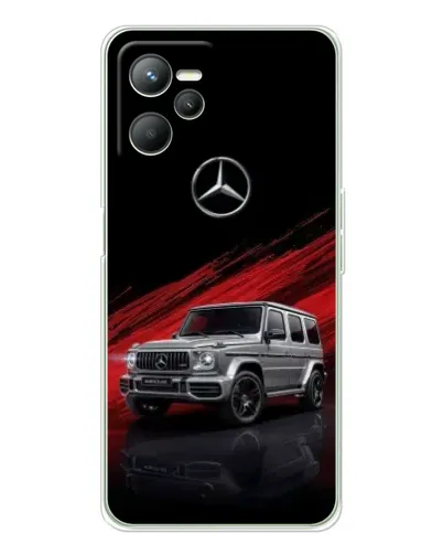 Чехол для Realme C36 с картинкой «Mercedes G-Class красный»