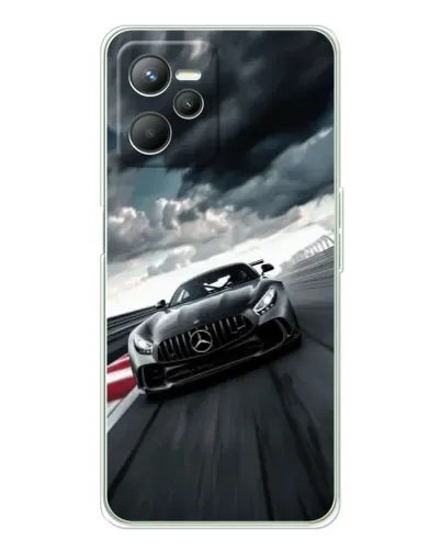 Чехол для Realme C36 с картинкой «Гоночный Mercedes AMG»