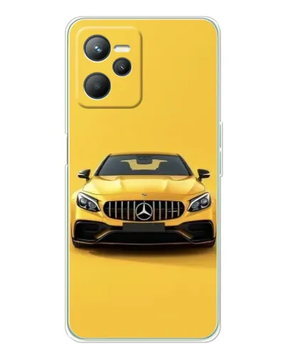 Чехол для Realme C36 с картинкой «Желтый Mercedes GT»