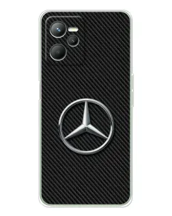 Чехол для Realme C36 с картинкой «Карбоновый Mercedes стиль»