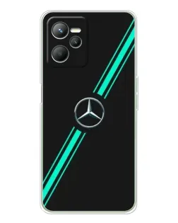 Чехол для Realme C36 с картинкой «Спортивные линии Mercedes»