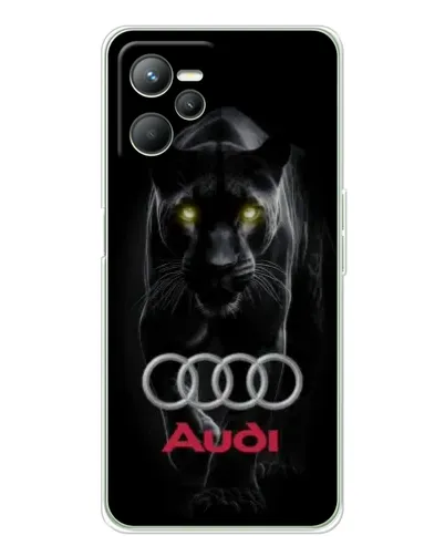 Чехол для Realme C36 с картинкой «Пантера и Audi»