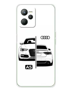 Чехол для Realme C36 с картинкой «Audi — контрастный дизайн»