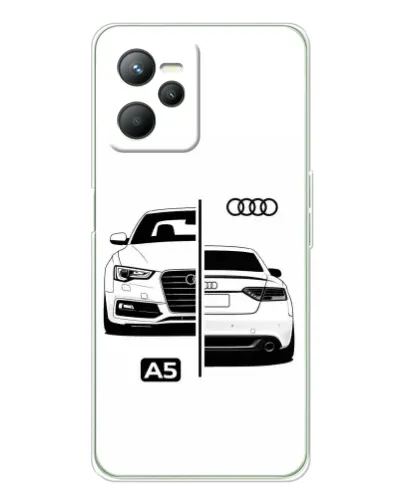 Чехол для Realme C36 с картинкой «Audi — контрастный дизайн»