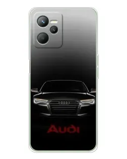 Чехол для Realme C36 с картинкой «Audi — градиентный контур»