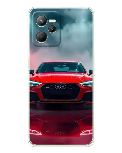 Чехол для Realme C36 с картинкой «Audi RS — красный стиль»
