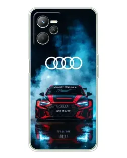 Чехол для Realme C36 с картинкой «Audi Sport — неон»