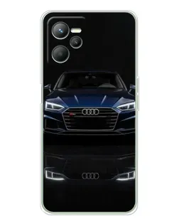 Чехол для Realme C36 с картинкой «Audi — ночное отражение»