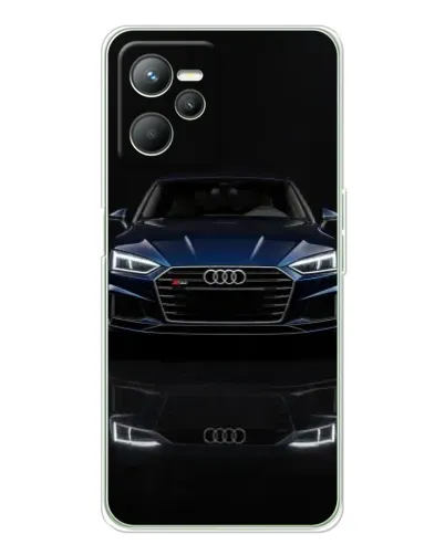 Чехол для Realme C36 с картинкой «Audi — ночное отражение»