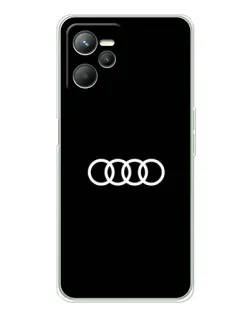 Чехол для Realme C36 с картинкой «Audi White Logo»