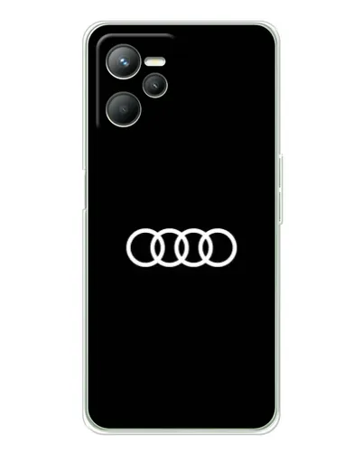 Чехол для Realme C36 с картинкой «Audi White Logo»
