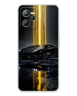 Чехол для Realme C36 с картинкой «Ночной Lamborghini драйв»