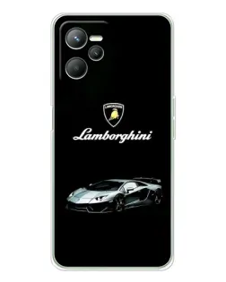 Чехол для Realme C36 с картинкой «Логотип Lamborghini классика»