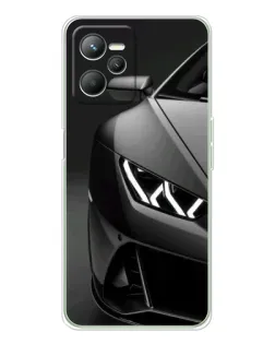 Чехол для Realme C36 с картинкой «Lamborghini фары детализация»