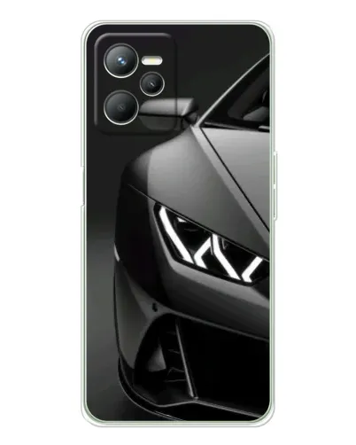 Чехол для Realme C36 с картинкой «Lamborghini фары детализация»