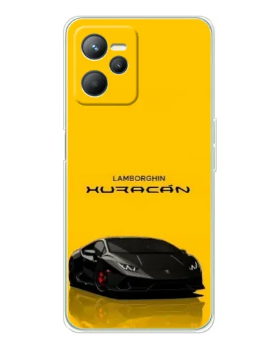 Чехол для Realme C36 с картинкой «Lamborghini Huracan черный»