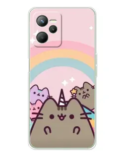 Чехол для Realme C36 с картинкой «Единорог Pusheen»