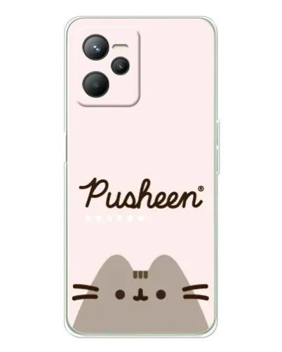 Чехол для Realme C36 с картинкой «Pusheen логотип»