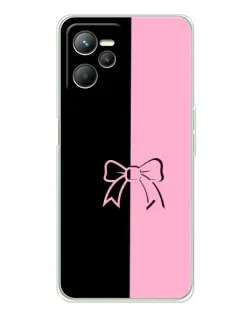 Чехол для Realme C36 с картинкой «Половинки банта»