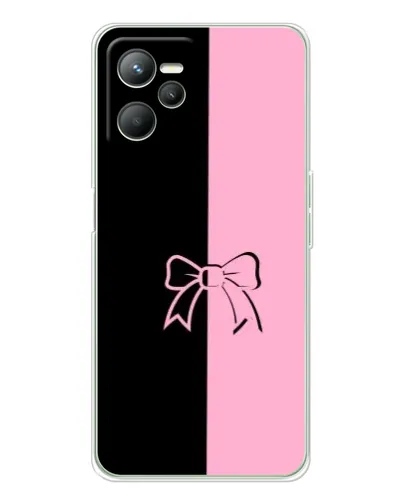 Чехол для Realme C36 с картинкой «Половинки банта»