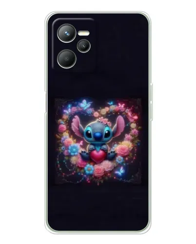 Чехол для Realme C36 с картинкой «Stitch в цветах» Чехол для Realme C36 с картинкой «Stitch в цветах»