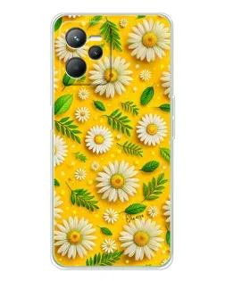 Чехол для Realme C36 с картинкой «Ромашковое солнце»