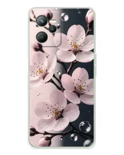 Чехол для Realme C36 с картинкой «Нежная сакура и капли»
