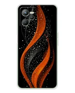 Чехол для Realme C36 с картинкой «Огненная звездная волна»