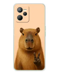 Чохол для Realme C36 з картинкою «Капібара вікторія»