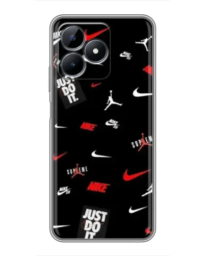 Чехол для Realme C51 с картинкой «Nike Mix Pattern»