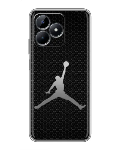 Чехол для Realme C51 с картинкой «Jordan Dark Carbon»
