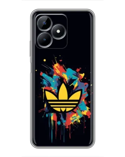 Чехол для Realme C51 с картинкой «Adidas Splash»