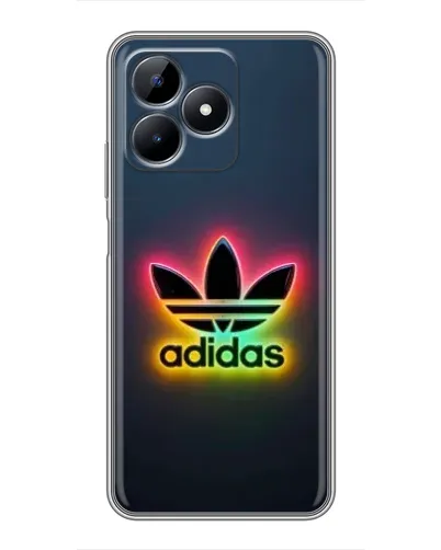 Чехол для Realme C51 с картинкой «Неоновый Adidas»