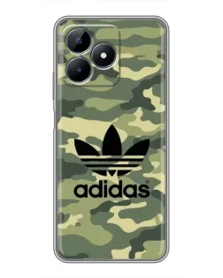Чехол для Realme C51 с картинкой «Милитари стиль Adidas»