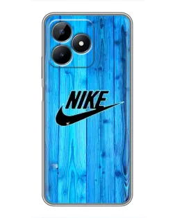 Чехол для Realme C51 с картинкой «Голубое дерево Nike»