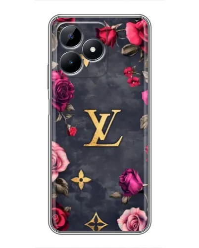 Чехол для Realme C51 с картинкой «Цветочный Louis Vuitton»