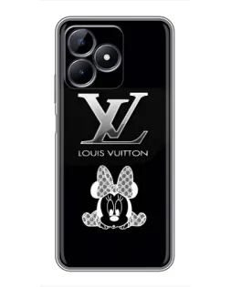 Чехол для Realme C51 с картинкой «LV и Минни Маус»