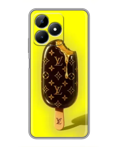 Чехол для Realme C51 с картинкой «Мороженое от LV»