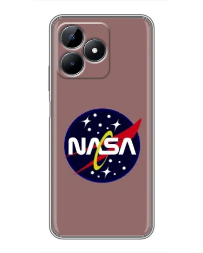 Чехол для Realme C51 с картинкой «NASA — ретро космос»