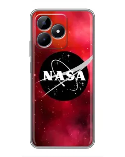 Чехол для Realme C51 с картинкой «NASA — красная туманность» Чехол для Realme C51 с картинкой «NASA — красная туманность»