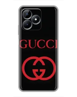 Чохол для Realme C51 з картинкою «Gucci — червоний логотип»
