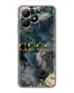 Чохол для Realme C51 з картинкою «Абстрактні квіти Gucci»