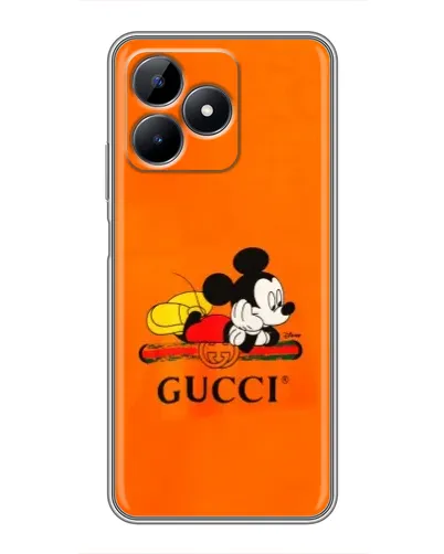 Чохол для Realme C51 з картинкою «Міккі Маус Gucci — помаранч» Чохол для Realme C51 з картинкою «Міккі Маус Gucci — помаранч»